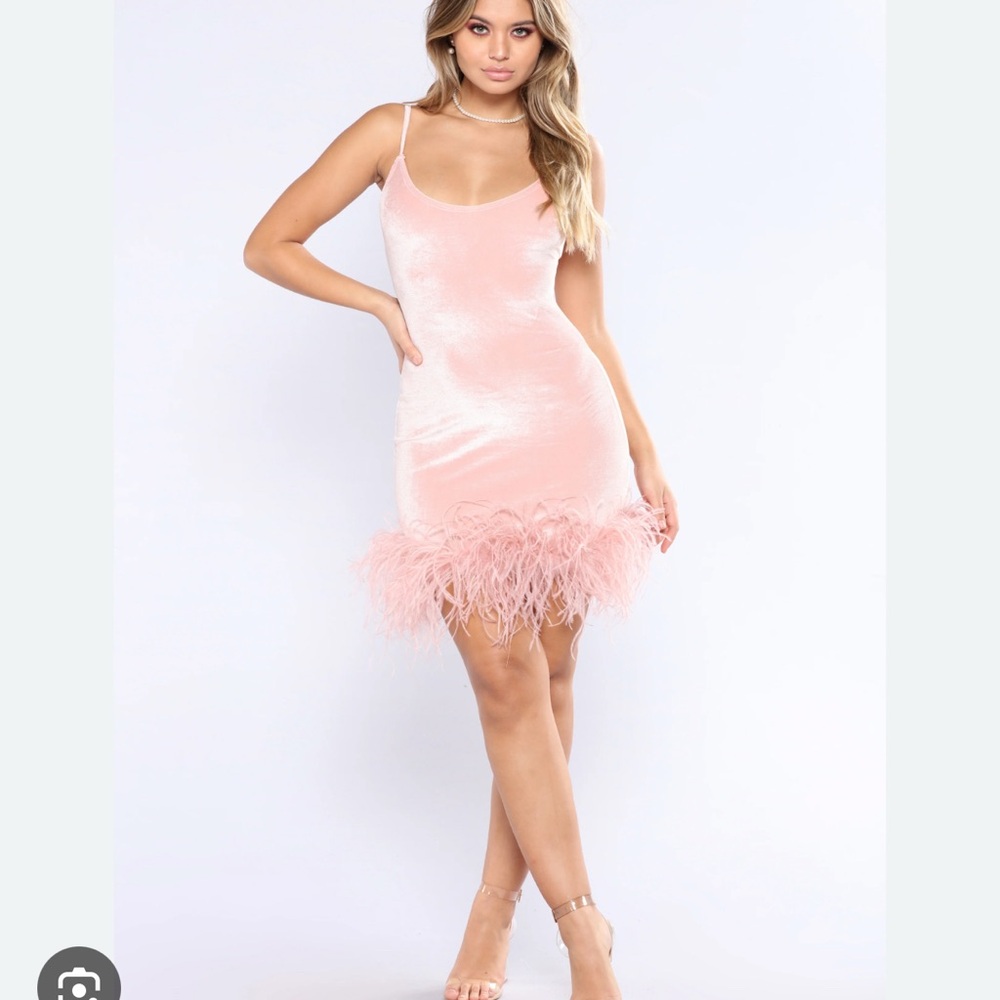 Fashion Nova Pink Slip Mini Dress with Spaghetti Straps